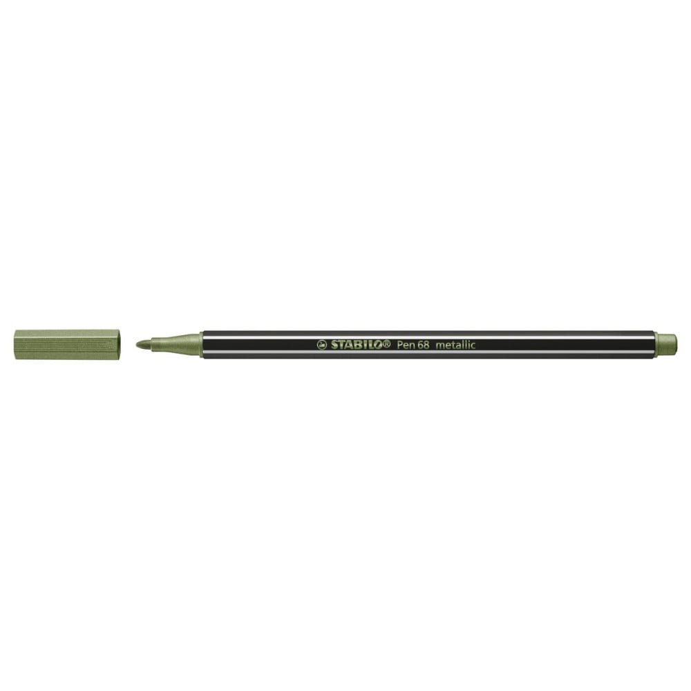 Felt-tip pens Stabilo Pen 68 metallic Leaf Green (10 Pieces)