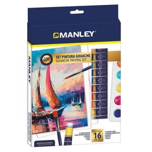 Gouache Painting Set Manley 16 Pièces Multicouleur