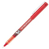 Liquid ink pen Pilot V-5 Hi-Tecpoint Red 0,3 mm (12 Units)