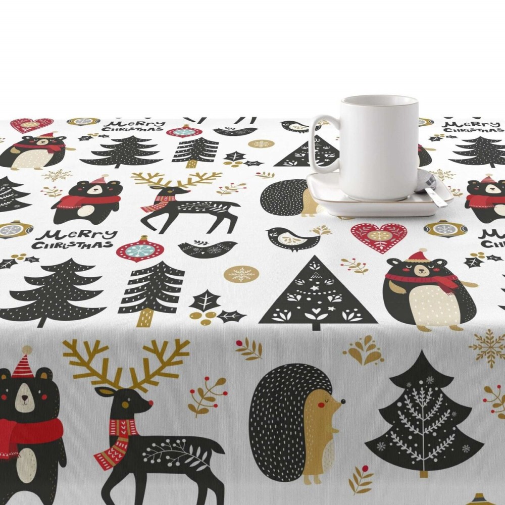 Stain-proof resined tablecloth Belum Merry Christmas Multicolour 250 x 150 cm