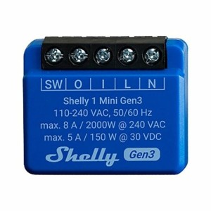 Smart Plug Shelly Bluetooth Wi-Fi Bluetooth 4.2