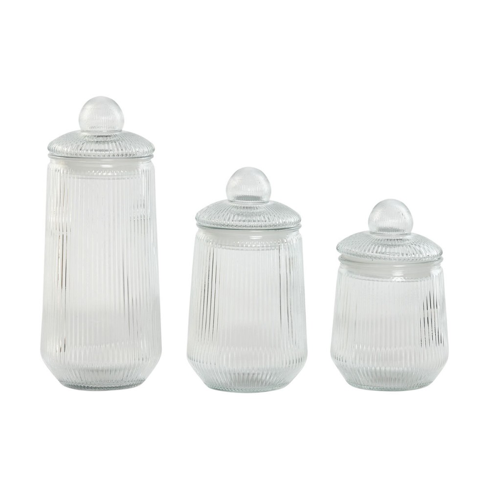 3 Tubs Home ESPRIT Transparent Silicone Crystal 1,4 L 3 Pieces