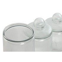 3 Tubs Home ESPRIT Transparent Silicone Crystal 1,4 L 3 Pieces