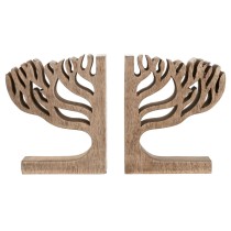 Bookend Home ESPRIT Natural Mango wood Tree of Life 25 x 5 x 15 cm