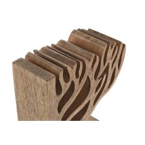 porte-livre Home ESPRIT Naturel Bois de manguier Arbre de vie 25 x 5 x 15 cm