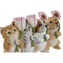 Decorative Figure Home ESPRIT Multicolour animals 10,5 X 9 X 18,5 cm (4 Units)