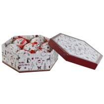 Boules de Noël Home ESPRIT Blanc Rouge PVC (7 Unités)