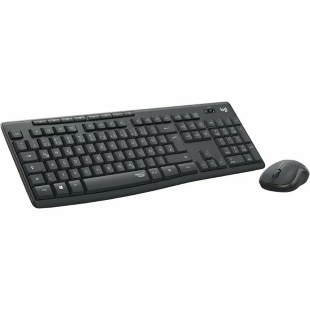 Keyboard Logitech Black Spanish Qwerty German