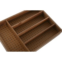 Cutlery Organiser Home ESPRIT Natural Acacia 34,5 x 25,5 x 5 cm