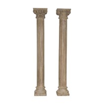 Garden statues Home ESPRIT Teak 36 x 36 x 229 cm Column