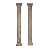 Statues de jardin Home ESPRIT bois de teck 40 x 40 x 287 cm Colonne