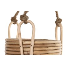 Set of Planters Home ESPRIT Natural wicker Rope 31 x 31 x 23 cm (3 Pieces)