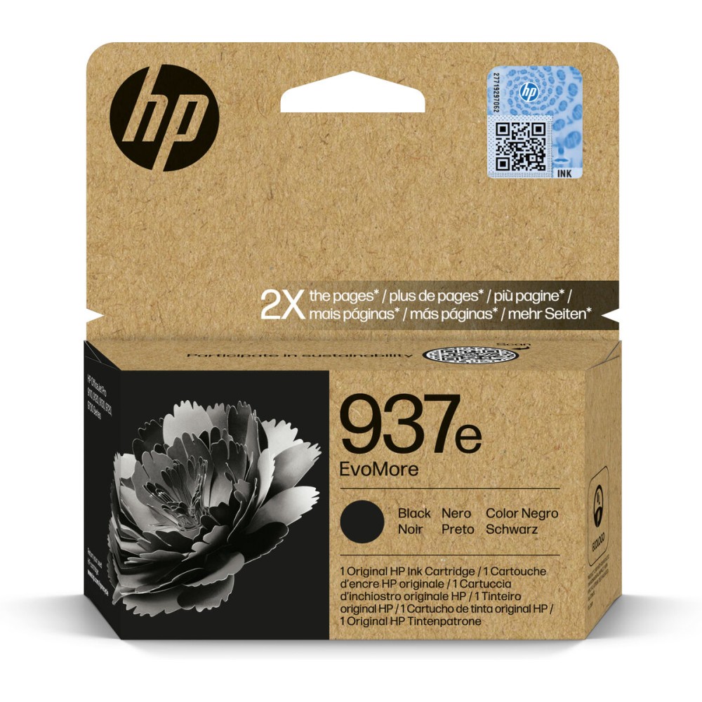 Original Ink Cartridge HP 4S6W9NE Black (1 Unit)