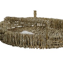 Jeux de plateaux Home ESPRIT Blanc Naturel Boho 44 x 44 x 12 cm (3 Unités)