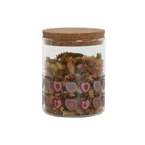 Gefäß Home ESPRIT Gelb grün natürlich Kork Silikon Borosilikatglas Shabby Chic 700 ml (4 Stück)