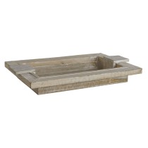 Snack tray Home ESPRIT White Modern Stripped 48 X 30,5 X 7,5 cm