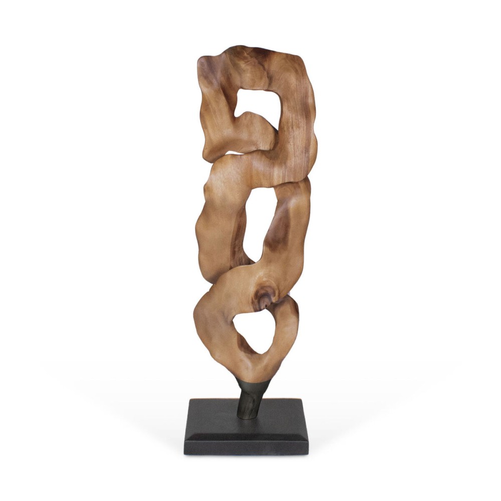 Decorative Figure Home ESPRIT Black Natural 44 X 26 X 93 cm