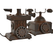 Decorative Figure Home ESPRIT Bronze Vintage Telephone 21 x 12 x 18 cm (2 Units)