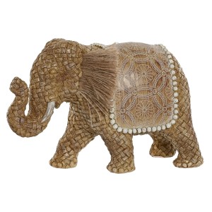 Figurine Décorative Home ESPRIT Naturel Eléphant 23 x 9,5 x 15,5 cm