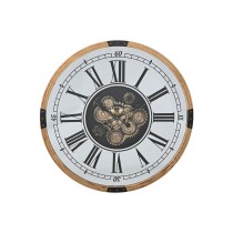 Horloge Murale Home ESPRIT Argenté Naturel Métal Verre 80 X 8,5 X 80 cm