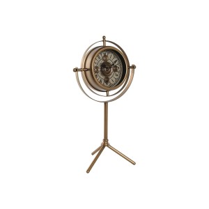 Horloge de table Home ESPRIT Doré Métal Verre 36 X 24 X 66,5 cm