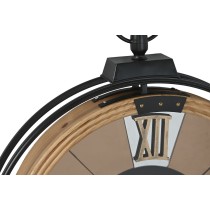 Wall Clock Home ESPRIT Black Golden Metal Pine Vintage 60 X 8 X 77 cm