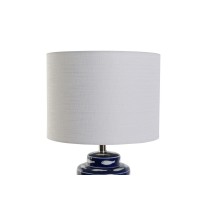 Desk lamp Home ESPRIT Blue White Ceramic 50 W 220 V 28 x 28 x 49 cm (2 Units)