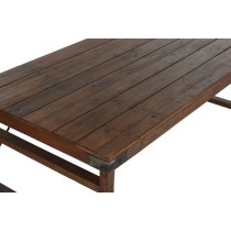 Folding Table Home ESPRIT Natural Recycled Wood 182 x 90 x 76 cm