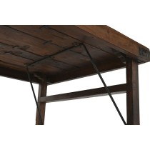 Folding Table Home ESPRIT Natural Recycled Wood 182 x 90 x 76 cm