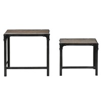 Jeu de 2 tables Home ESPRIT Naturel 48 x 36 x 45 cm