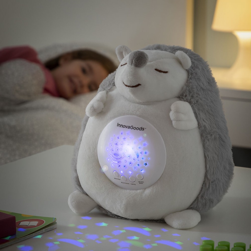 Hérisson en Peluche avec Bruit Blanc et Veilleuse Spikey InnovaGoods