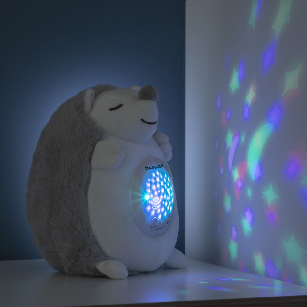 Hérisson en Peluche avec Bruit Blanc et Veilleuse Spikey InnovaGoods