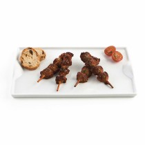 Plateau apéritif Quid Gastro Fun Blanc Céramique 25,5 x 15,5 cm (6 Unités) (Pack 6x)