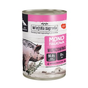 Nassfutter WIEJSKA ZAGRODA Cerdo monoproteico Schwein 400 g