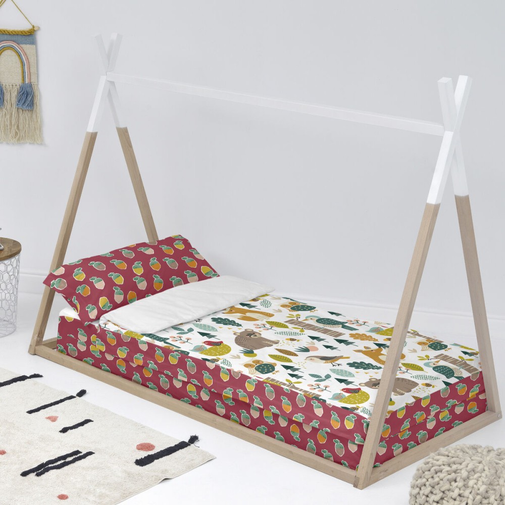 Couette rembourrée HappyFriday Moshi Moshi Harvestwood Multicouleur 105 x 200 cm