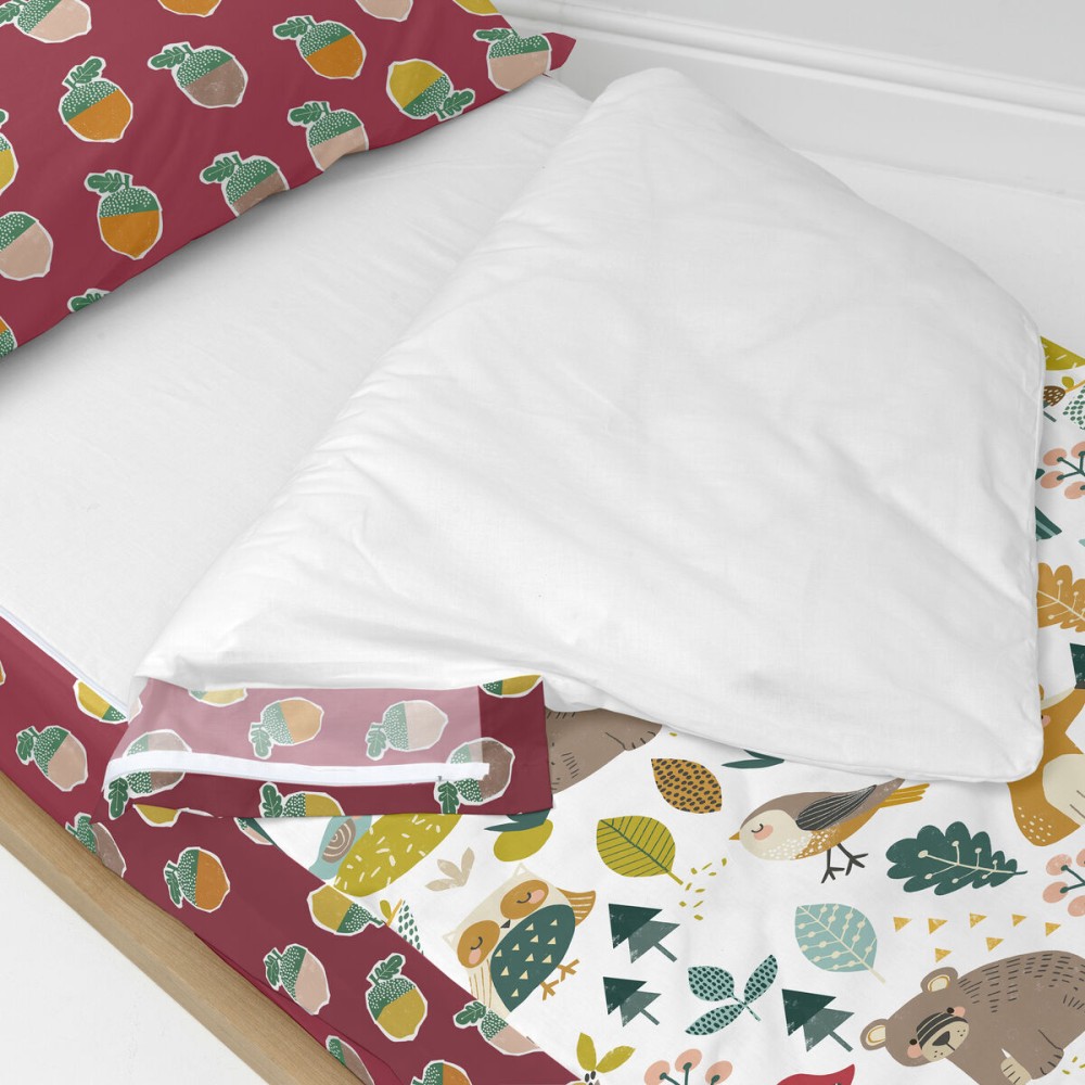 Quilted Zipper Bedding HappyFriday Moshi Moshi Harvestwood Multicolour 105 x 200 cm