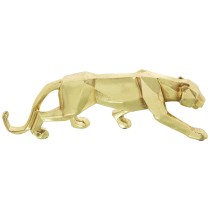 Deko-Figur Alexandra House Living Gold Kunststoff Panther 10 x 16 x 44 cm