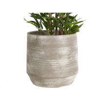 Blumentopf Romimex Grau aus Keramik 34 x 34 x 34 cm