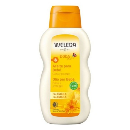 Moisturising Body Oil for Babies Baby Weleda Marigold (200 ml)