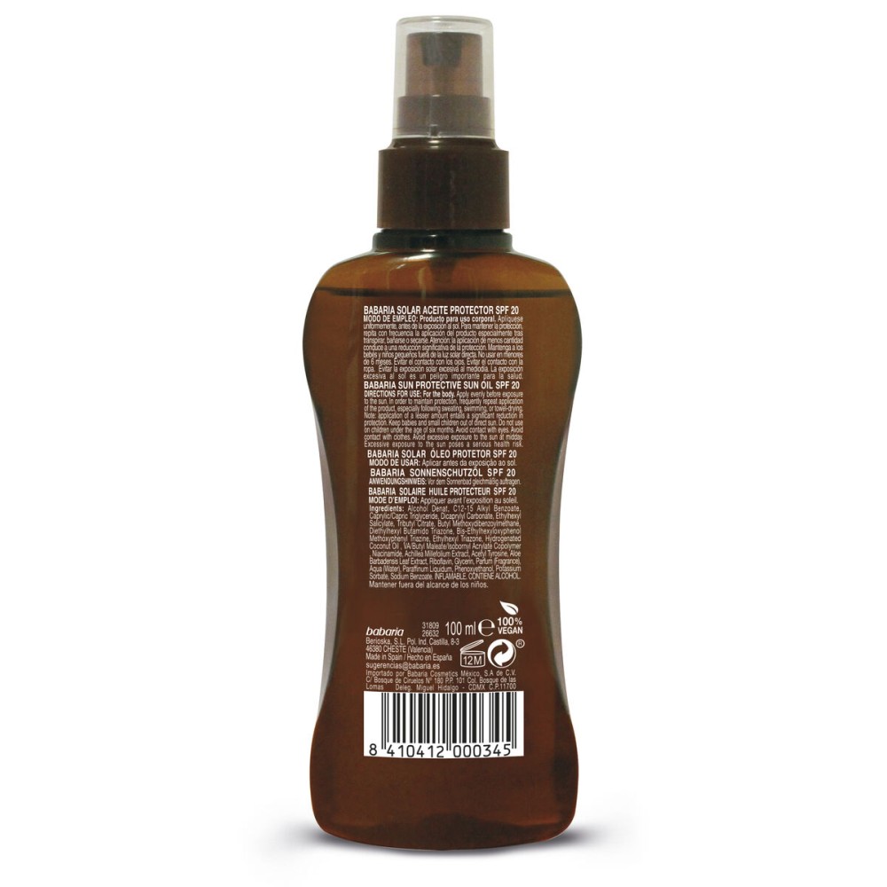 Sunscreen Oil Babaria