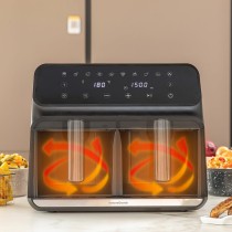 Friteuse à Air InnovaGoods Noir 3400 W 8 L Acier inoxydable (Reconditionné A)