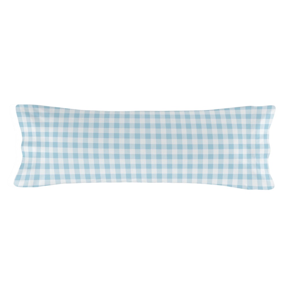 Quilted Zipper Bedding HappyFriday Basic Blue 105 x 200 cm Gingham