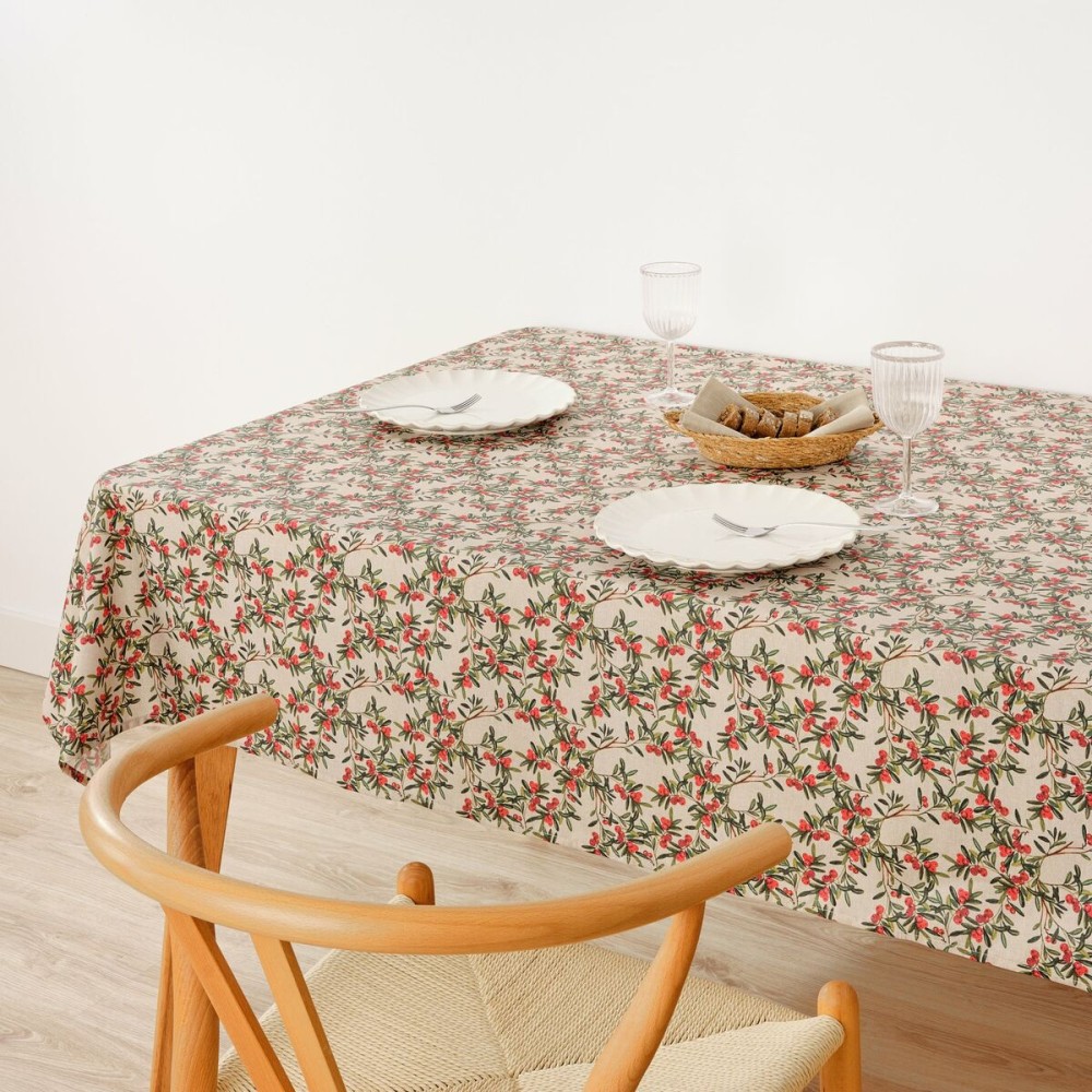 Fleckenabweisende geharzte Tischdecke Belum Mistletoe Bunt 300 x 150 cm