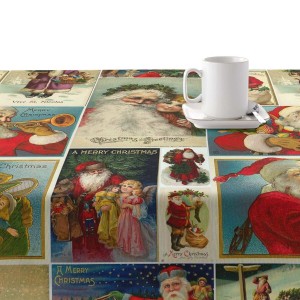 Fleckenabweisende geharzte Tischdecke Belum Vintage Christmas Bunt 300 x 150 cm