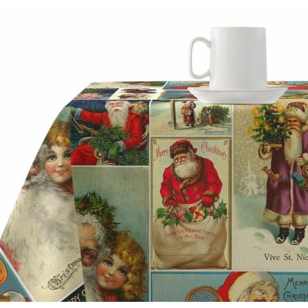 Fleckenabweisende geharzte Tischdecke Belum Vintage Christmas Bunt 200 x 150 cm