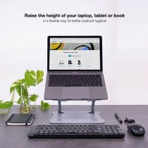 Laptop-Stand TooQ TQLRS0012-AL-G Aluminium