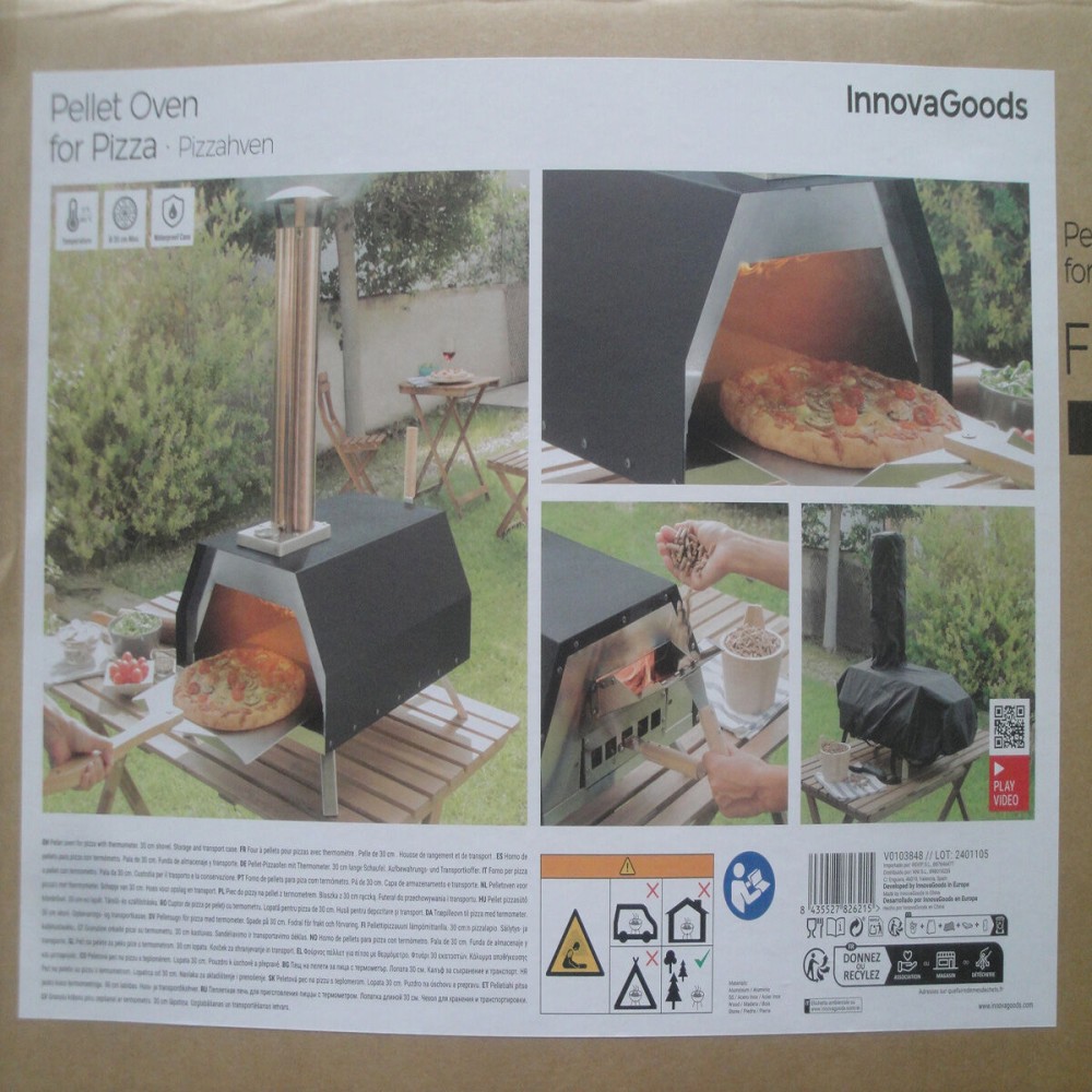 Four à Pizza à Pellets avec Accessoires Pizzahven InnovaGoods