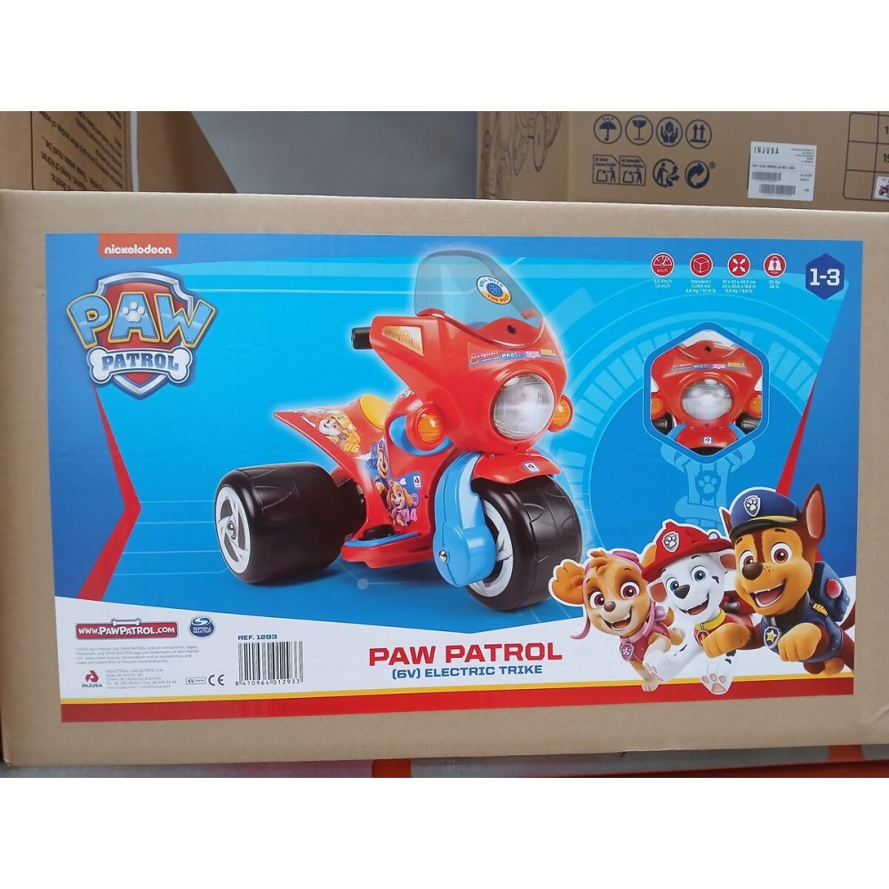 Motocyclette sans pédales The Paw Patrol Samurai Électrique 6V 61 x 52 x 49,5 cm