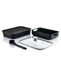 Heißluftfritteuse mit Grill, Zubehör und Rezeptbuch InnovaGoods Fryinn 12-in-1 6000 Schwarz Stahl 3400 W 6 L