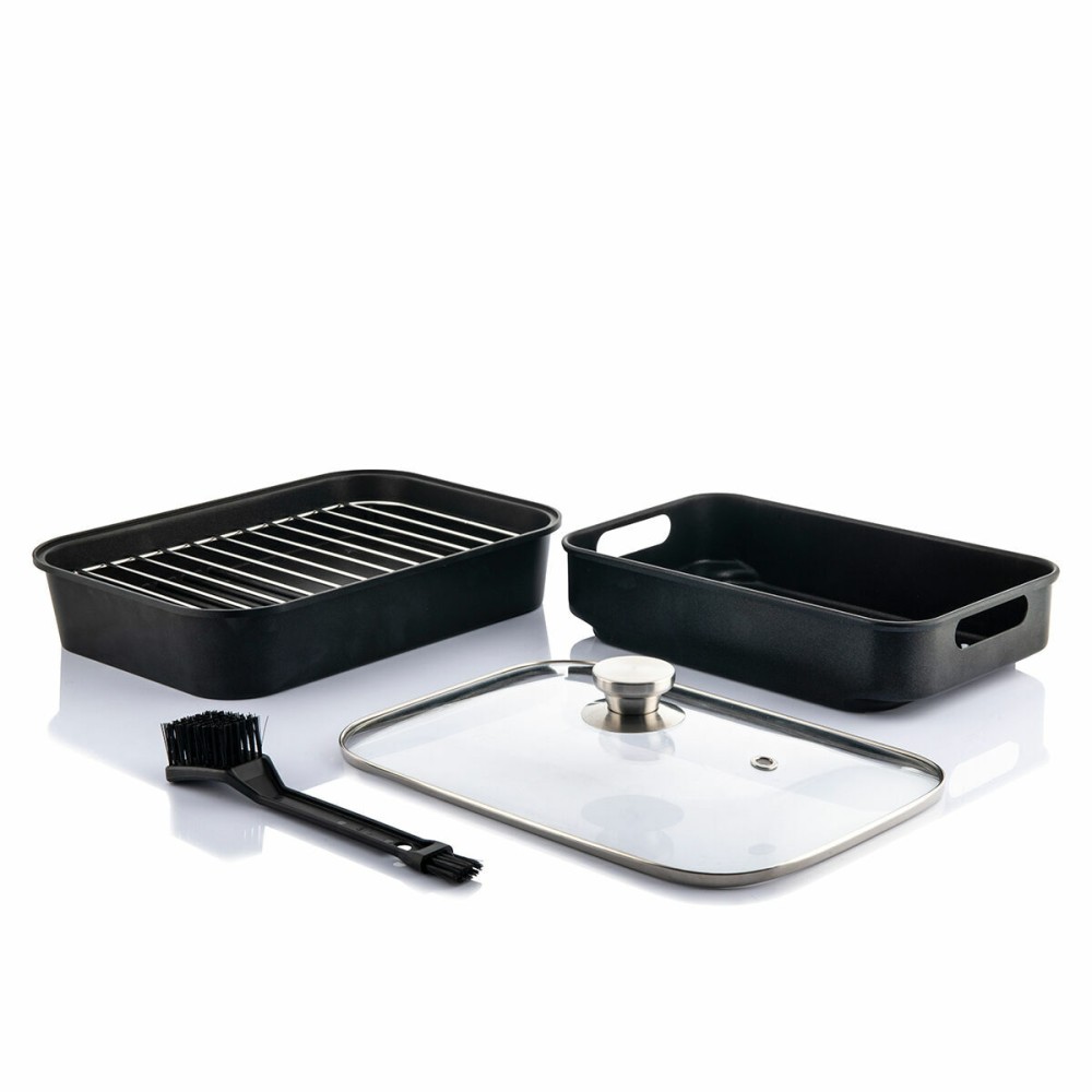 Friteuse à Air avec Gril, Accessoires et Livre de Recettes InnovaGoods Fryinn 12-in-1 6000 Noir Acier 3400 W 6 L